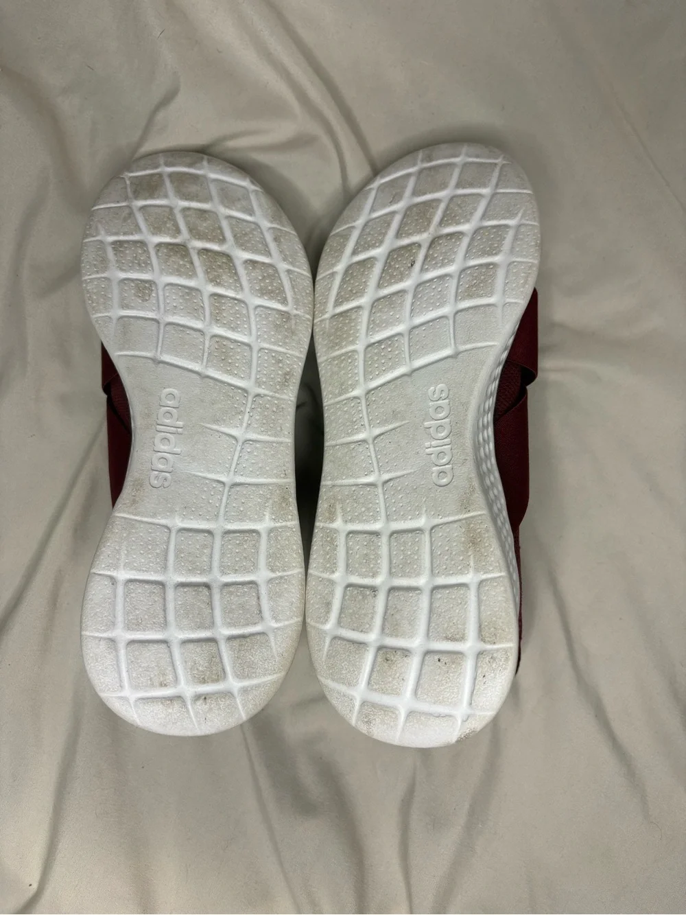 adidas woman’s burgundy sneakers